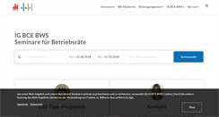 Desktop Screenshot of igbce-bws.de